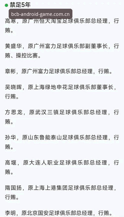 奔驰宝马电玩城安卓版 中国足协第三批禁足名单深度解读:在奔驰宝马电玩城安卓版中围观足球反腐风云